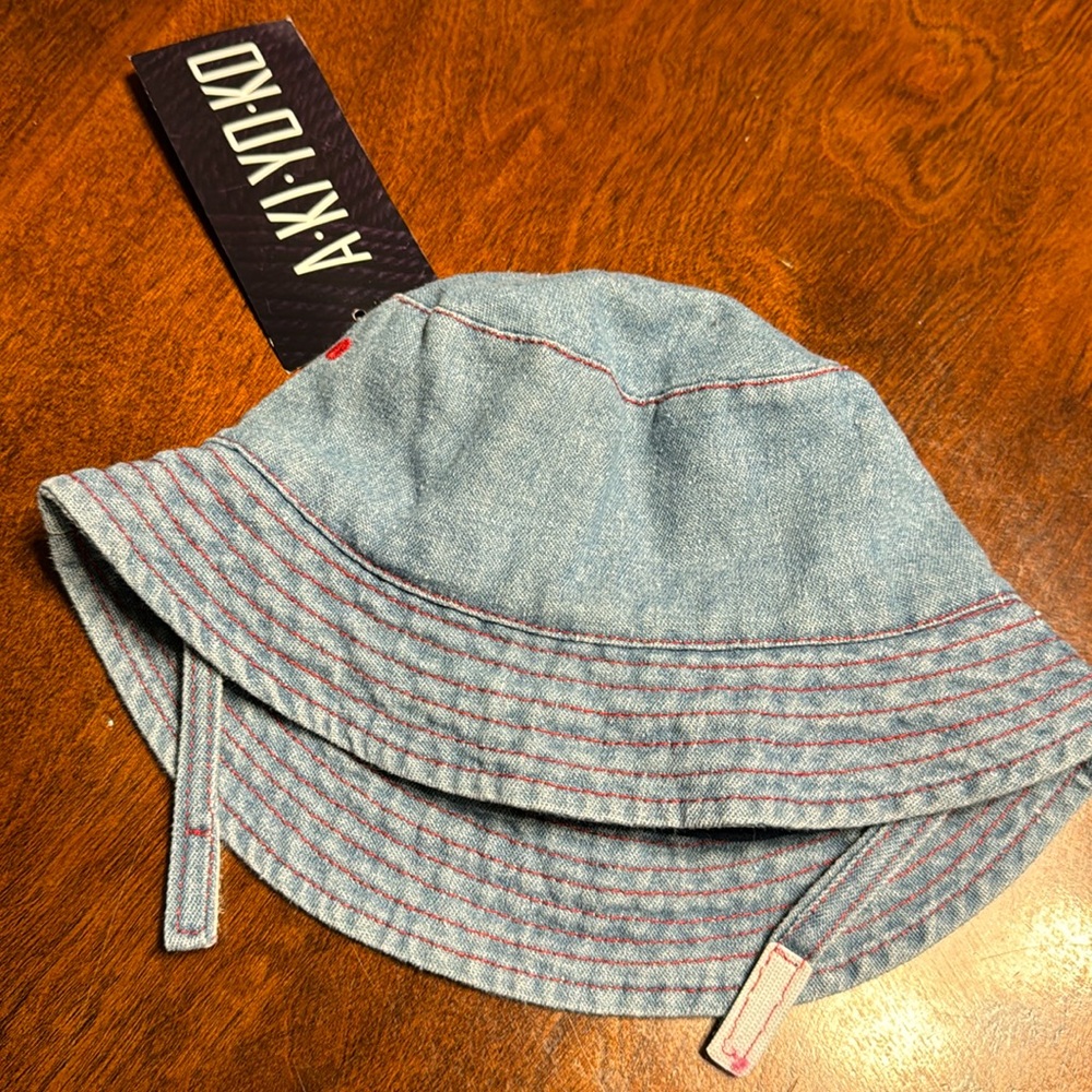 Toddler Blue Jean Bucket Hat AKIYOKO. Size 48cm